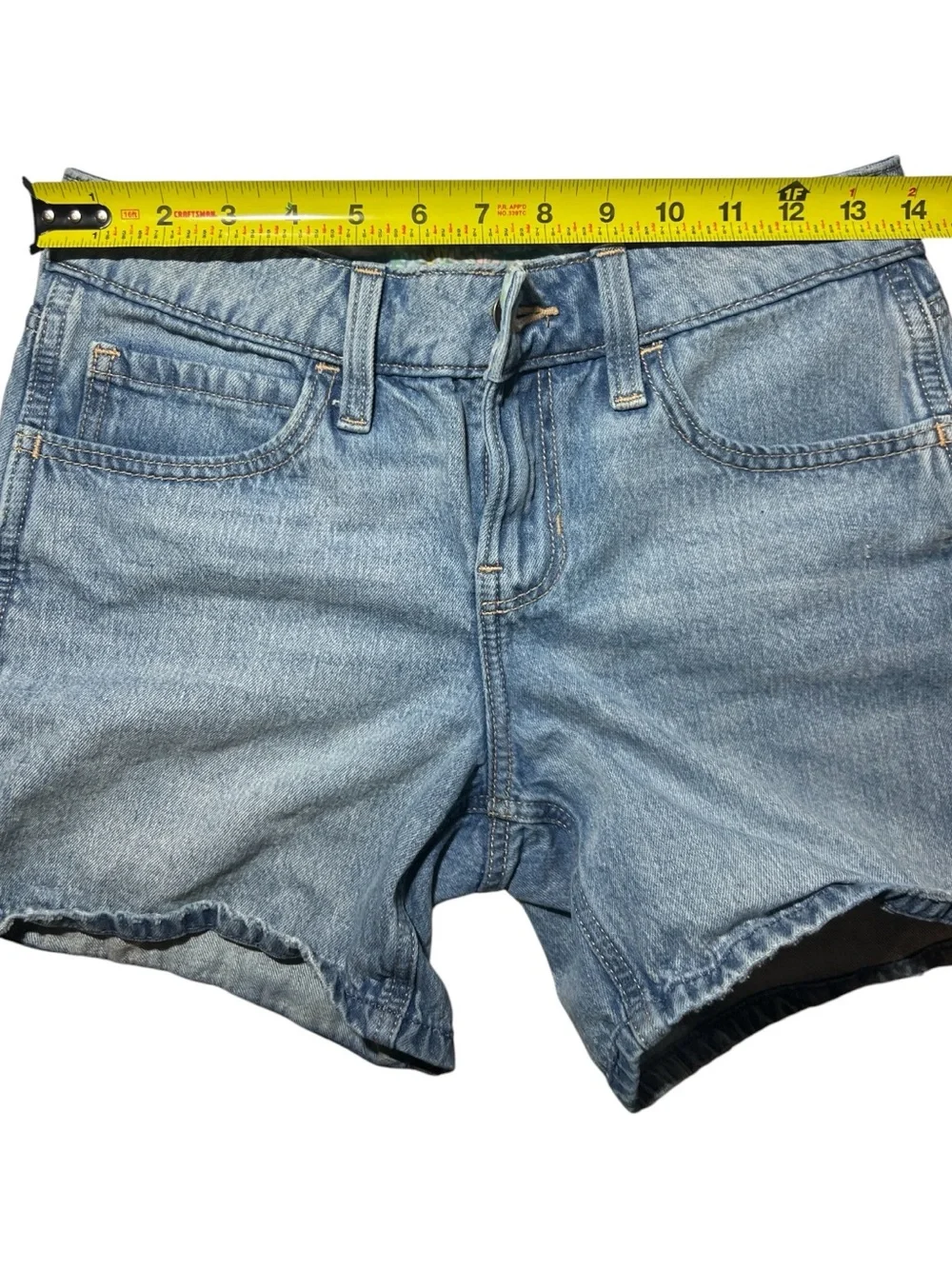 Hollister Jean Shorts Low-Rise Baggy Skater Short Denim Grunge 24W 00